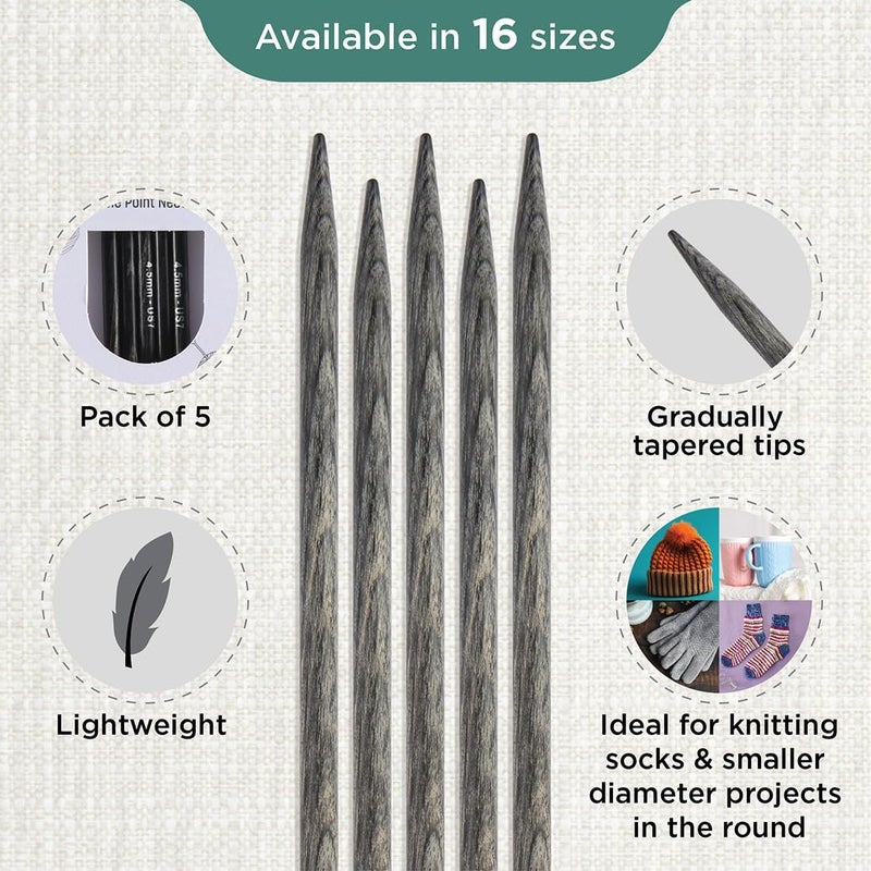 KnitPro Dreamz Double Pointed Needles 5" (12.5cm) | US Size 7 (4.5mm) - Image 2